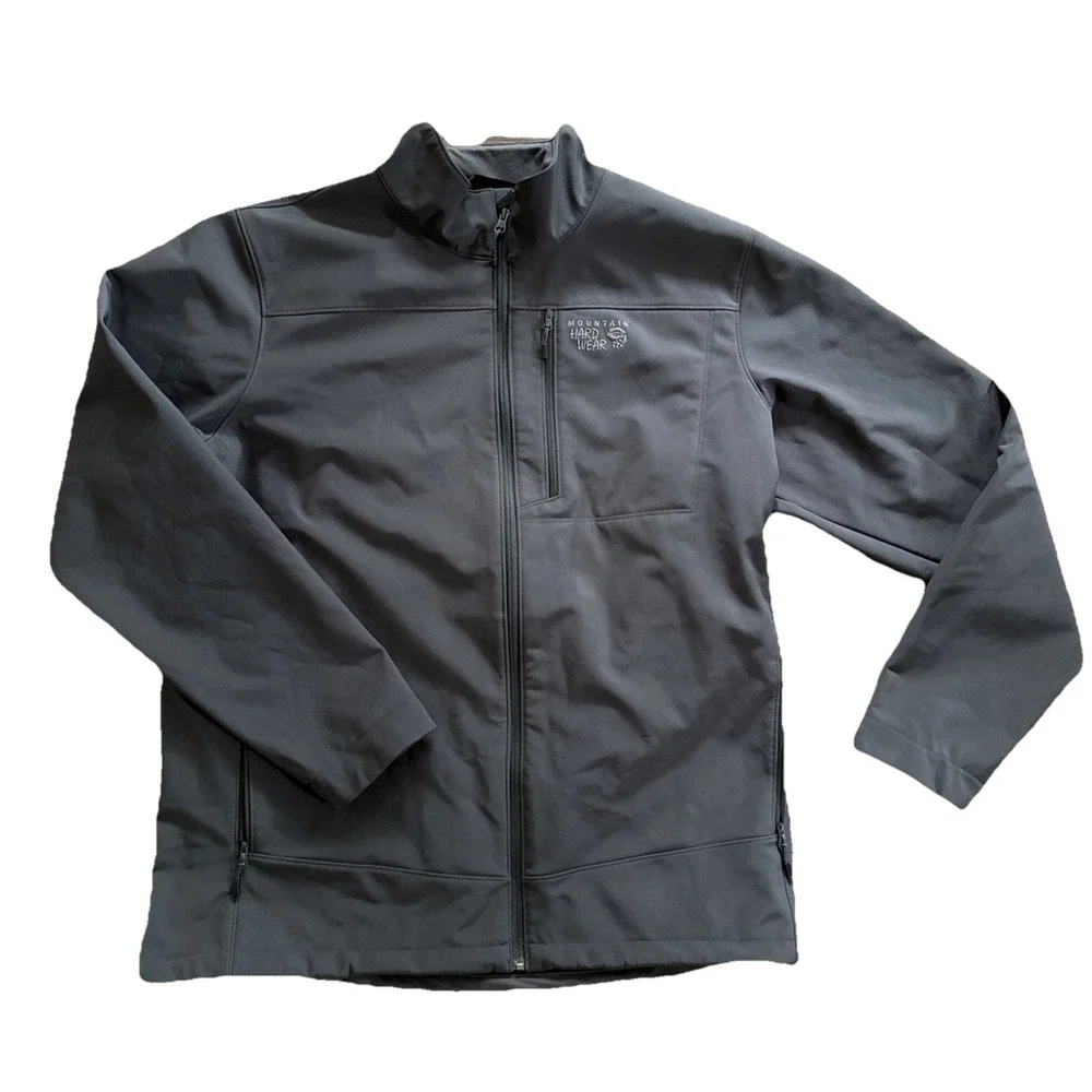 Mountain Hardwear Fairing Jacket Men 2XL Gray AirShield Softshell Windproof